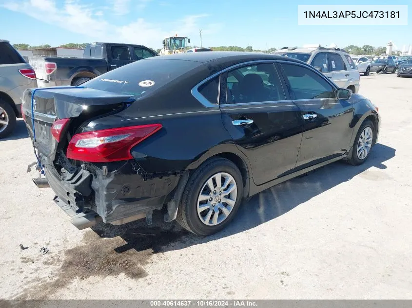 2018 Nissan Altima 2.5 S VIN: 1N4AL3AP5JC473181 Lot: 40614637