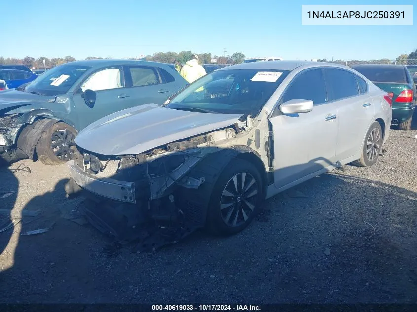 2018 Nissan Altima 2.5 Sv VIN: 1N4AL3AP8JC250391 Lot: 40619033