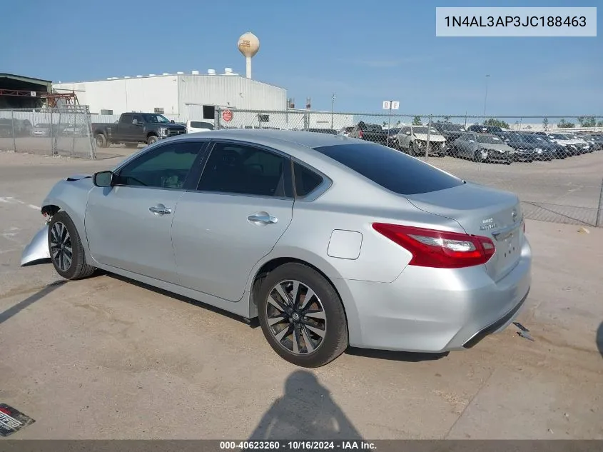 2018 Nissan Altima 2.5 Sv VIN: 1N4AL3AP3JC188463 Lot: 40623260