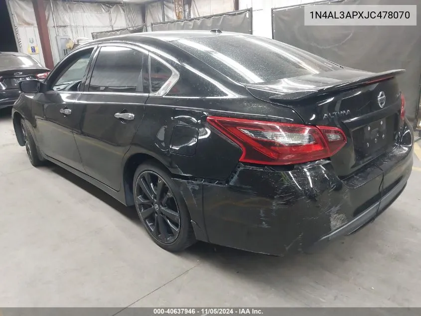 2018 Nissan Altima 2.5 Sr VIN: 1N4AL3APXJC478070 Lot: 40637946