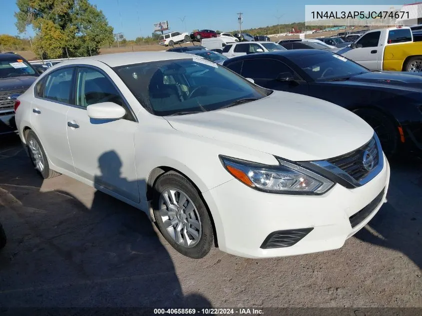 2018 Nissan Altima 2.5 S VIN: 1N4AL3AP5JC474671 Lot: 40658569