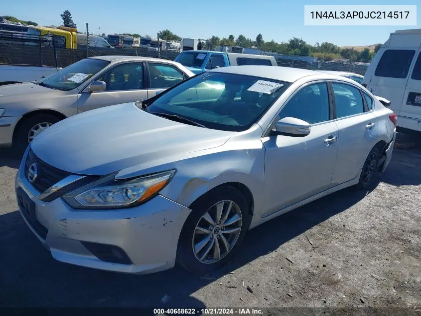 2018 Nissan Altima 2.5 Sl VIN: 1N4AL3AP0JC214517 Lot: 40658622