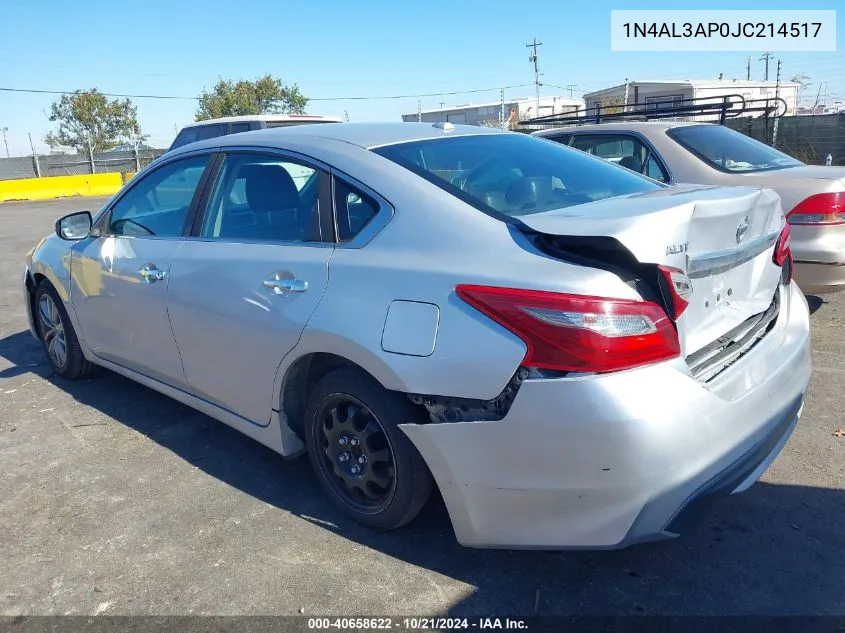 2018 Nissan Altima 2.5 Sl VIN: 1N4AL3AP0JC214517 Lot: 40658622