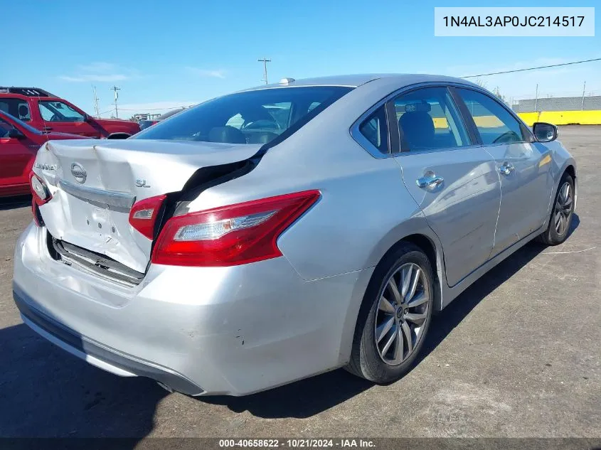 2018 Nissan Altima 2.5 Sl VIN: 1N4AL3AP0JC214517 Lot: 40658622