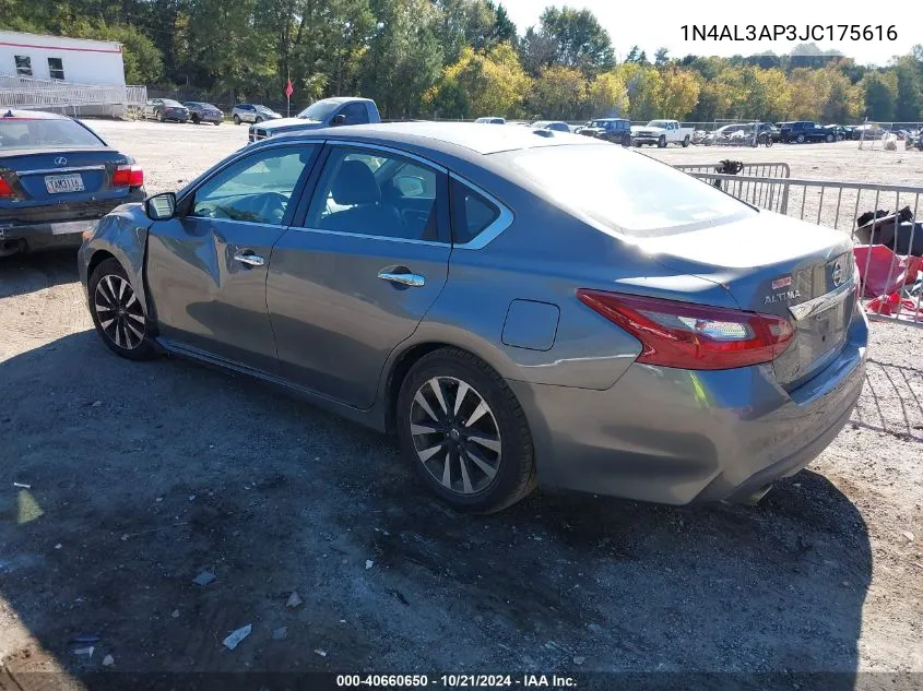 2018 Nissan Altima 2.5 Sl VIN: 1N4AL3AP3JC175616 Lot: 40660650