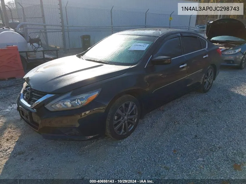 2018 Nissan Altima 2.5 Sr VIN: 1N4AL3AP0JC298743 Lot: 40698143