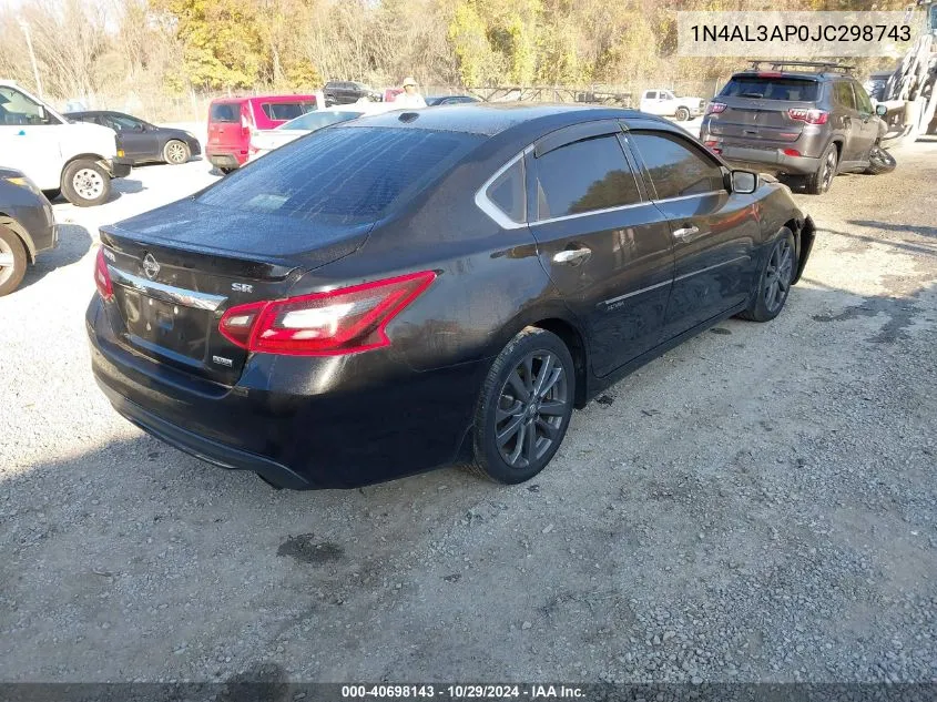 2018 Nissan Altima 2.5 Sr VIN: 1N4AL3AP0JC298743 Lot: 40698143