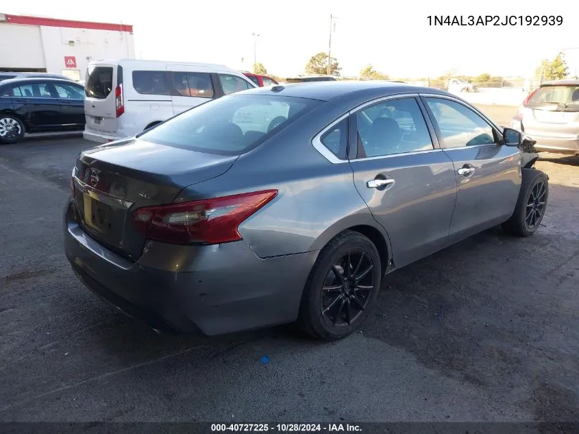 1N4AL3AP2JC192939 2018 Nissan Altima 2.5 Sl