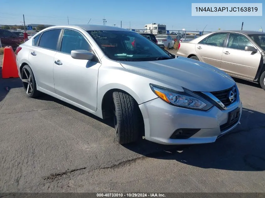 2018 Nissan Altima 2.5 Sv VIN: 1N4AL3AP1JC163819 Lot: 40733010