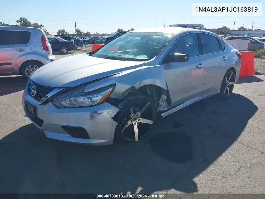 2018 Nissan Altima 2.5 Sv VIN: 1N4AL3AP1JC163819 Lot: 40733010