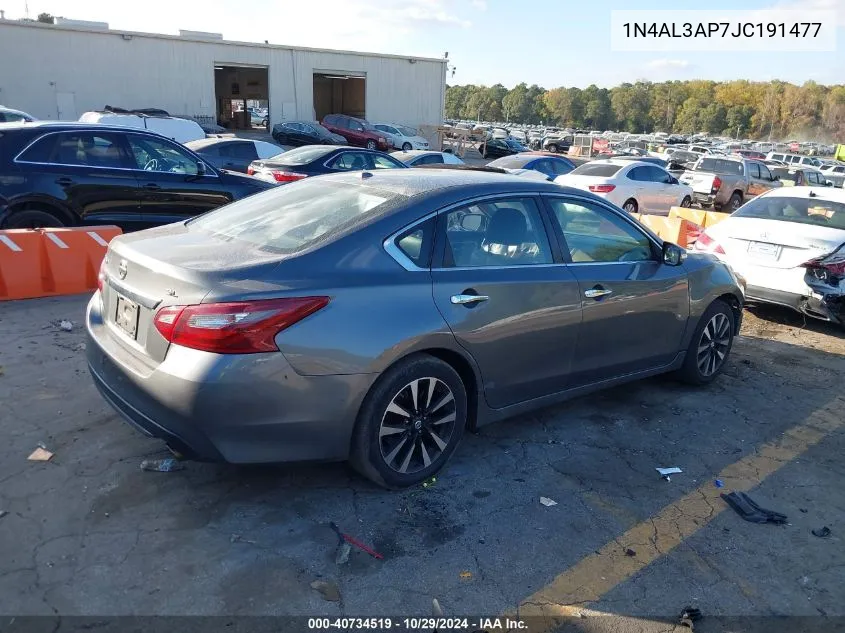 2018 Nissan Altima 2.5 Sl VIN: 1N4AL3AP7JC191477 Lot: 40734519