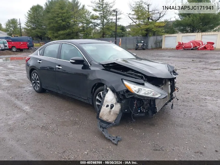 2018 Nissan Altima 2.5 Sl VIN: 1N4AL3AP5JC171941 Lot: 40746761