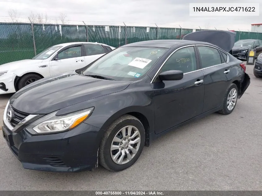 2018 Nissan Altima 2.5/S/Sv/Sl/Sr VIN: 1N4AL3APXJC471622 Lot: 40755800