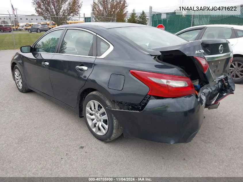 2018 Nissan Altima 2.5/S/Sv/Sl/Sr VIN: 1N4AL3APXJC471622 Lot: 40755800