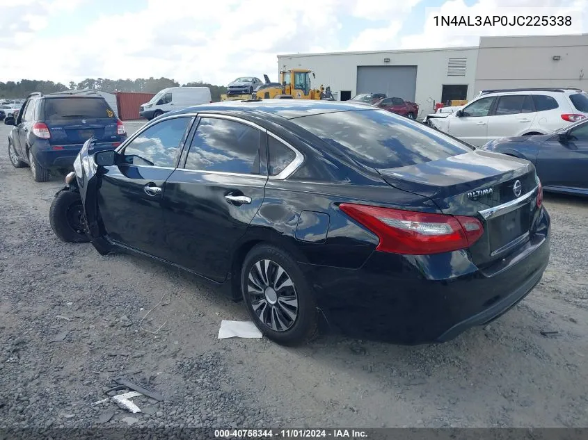 2018 Nissan Altima 2.5 S VIN: 1N4AL3AP0JC225338 Lot: 40758344