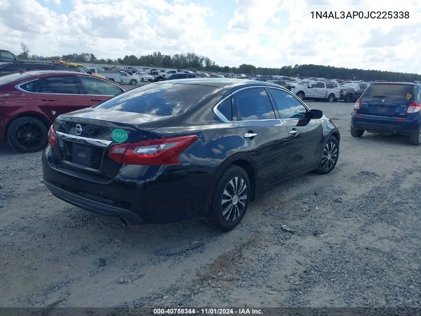 2018 Nissan Altima 2.5 S VIN: 1N4AL3AP0JC225338 Lot: 40758344