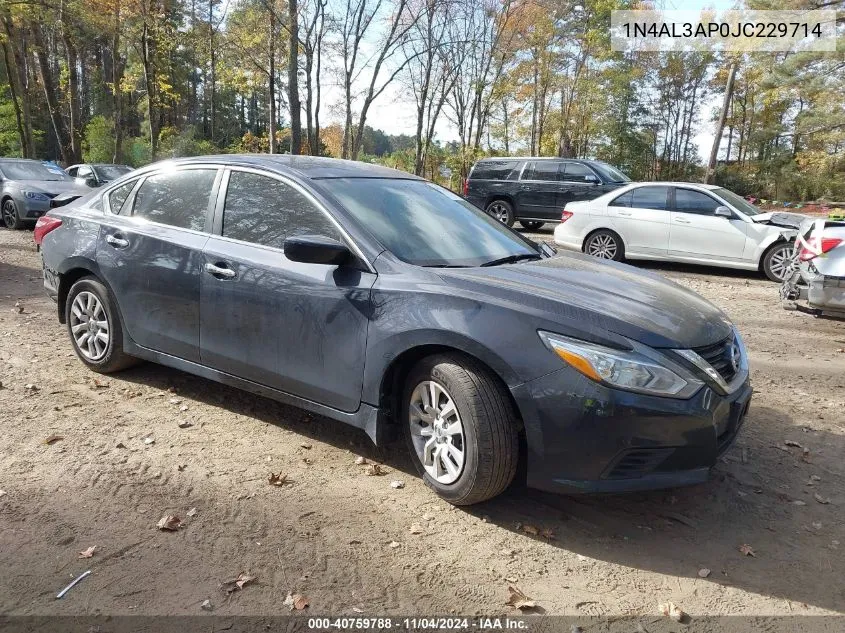 2018 Nissan Altima 2.5 S VIN: 1N4AL3AP0JC229714 Lot: 40759788