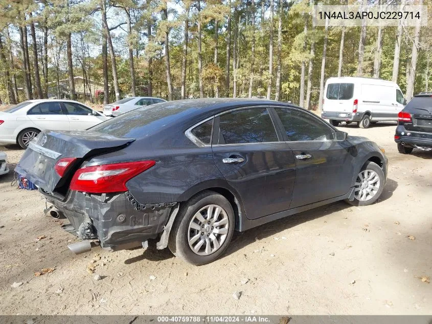 2018 Nissan Altima 2.5 S VIN: 1N4AL3AP0JC229714 Lot: 40759788