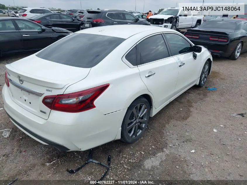 2018 Nissan Altima 2.5 Sr VIN: 1N4AL3AP9JC148064 Lot: 40762227