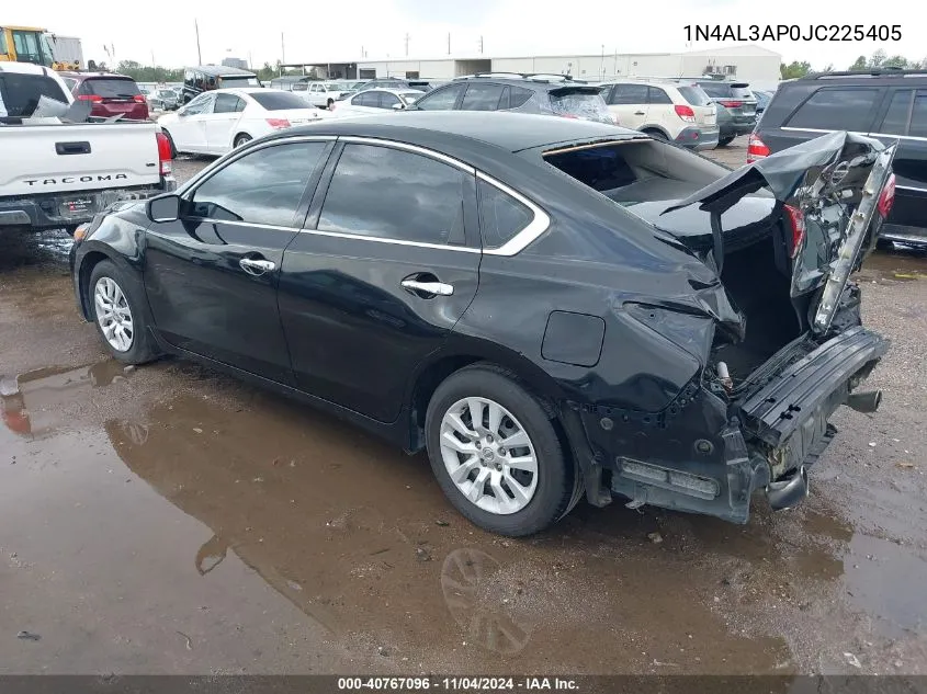 2018 Nissan Altima 2.5 S VIN: 1N4AL3AP0JC225405 Lot: 40767096