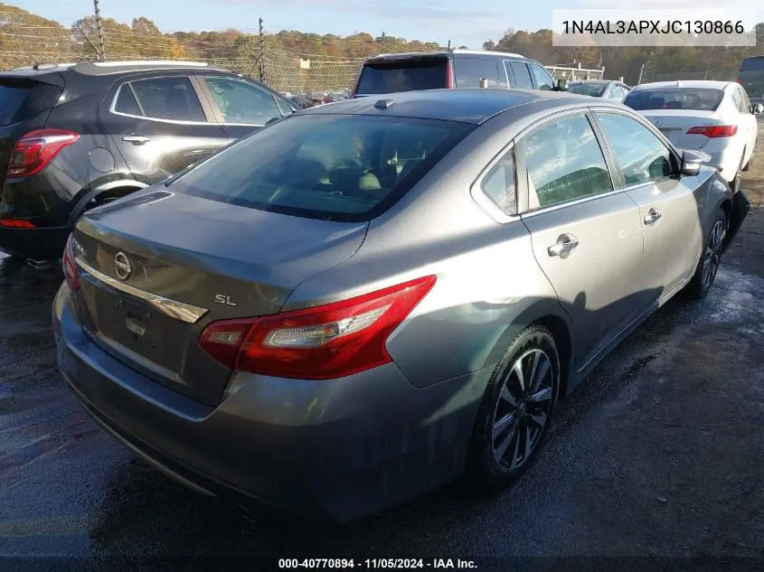 2018 Nissan Altima 2.5 Sl VIN: 1N4AL3APXJC130866 Lot: 40770894