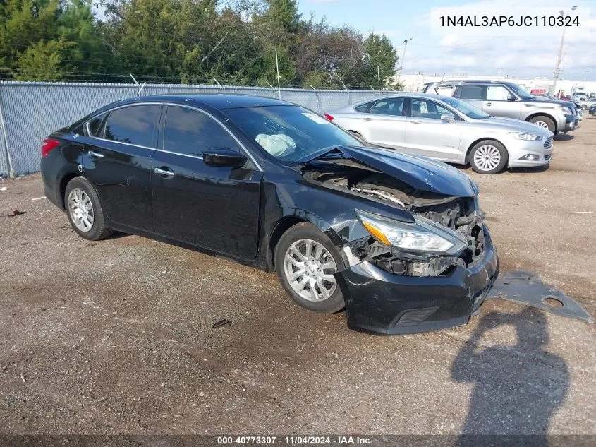 2018 Nissan Altima 2.5 S VIN: 1N4AL3AP6JC110324 Lot: 40773307