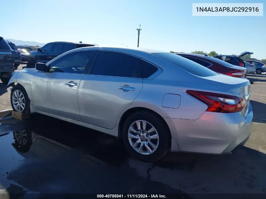 2018 Nissan Altima 2.5 S VIN: 1N4AL3AP8JC292916 Lot: 40785041