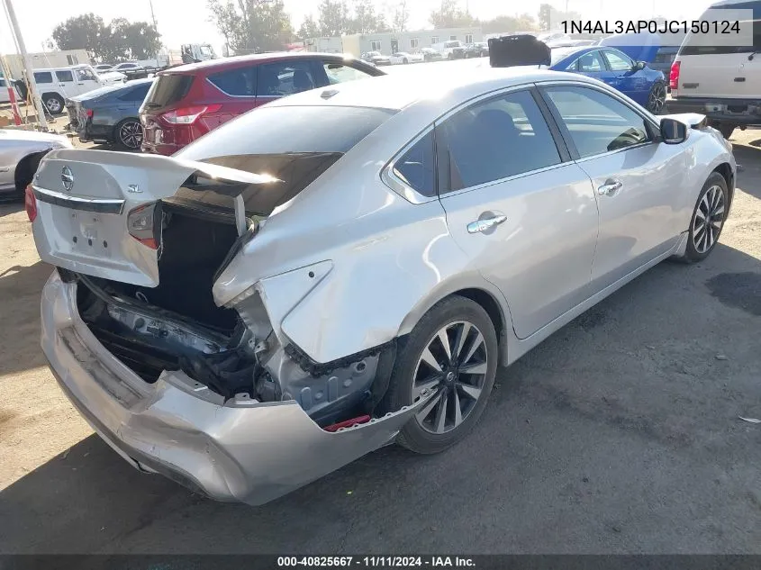 2018 Nissan Altima 2.5 Sl VIN: 1N4AL3AP0JC150124 Lot: 40825667