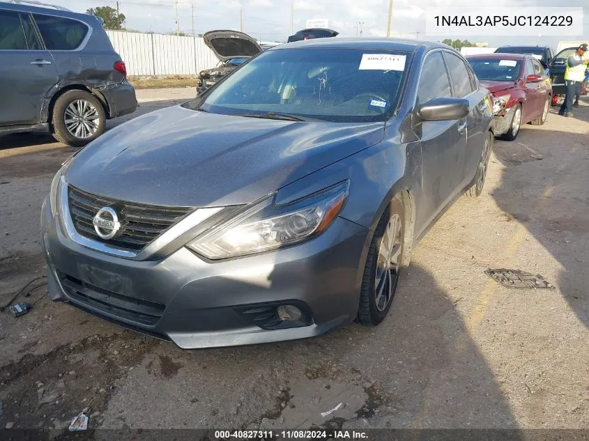 2018 Nissan Altima 2.5 Sr VIN: 1N4AL3AP5JC124229 Lot: 40827311