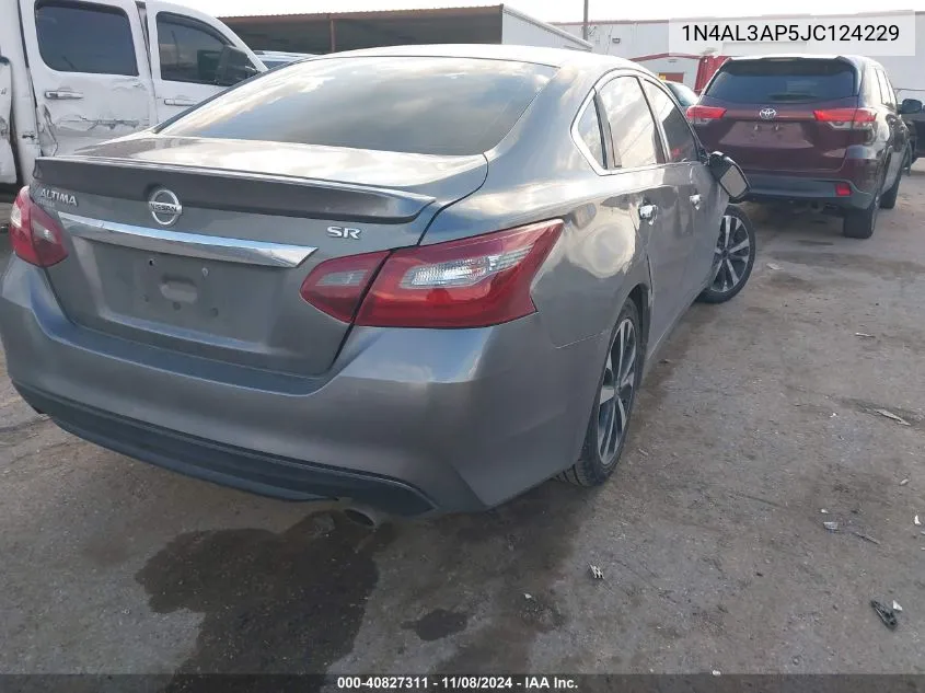 2018 Nissan Altima 2.5 Sr VIN: 1N4AL3AP5JC124229 Lot: 40827311