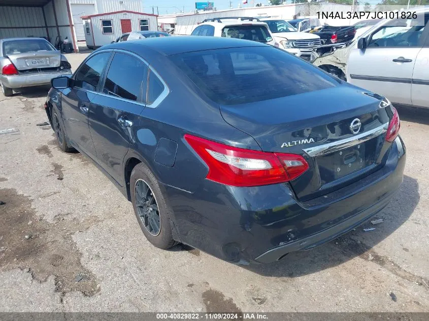 2018 Nissan Altima 2.5 S VIN: 1N4AL3AP7JC101826 Lot: 40829822