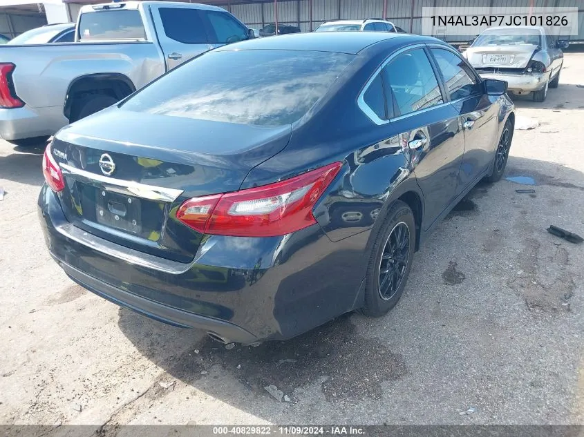 2018 Nissan Altima 2.5 S VIN: 1N4AL3AP7JC101826 Lot: 40829822