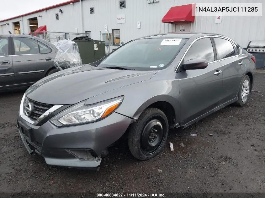 2018 Nissan Altima 2.5 S VIN: 1N4AL3AP5JC111285 Lot: 40834827