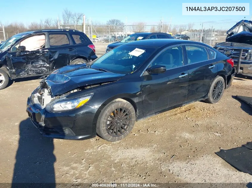 2018 Nissan Altima 2.5 Sv VIN: 1N4AL3AP3JC207500 Lot: 40836929