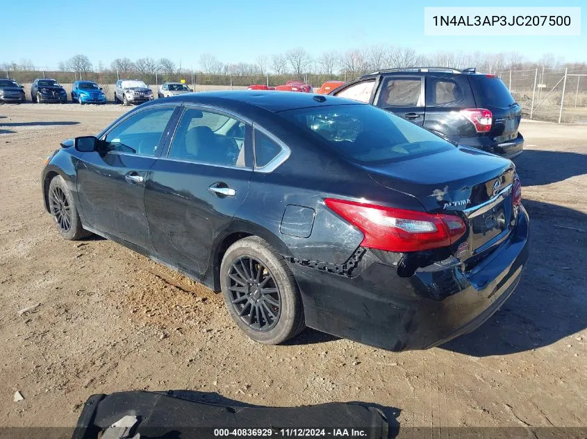 2018 Nissan Altima 2.5 Sv VIN: 1N4AL3AP3JC207500 Lot: 40836929