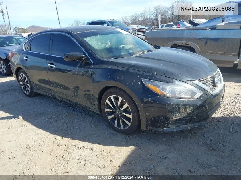 2018 Nissan Altima 2.5 Sv VIN: 1N4AL3AP2JC208086 Lot: 40846129