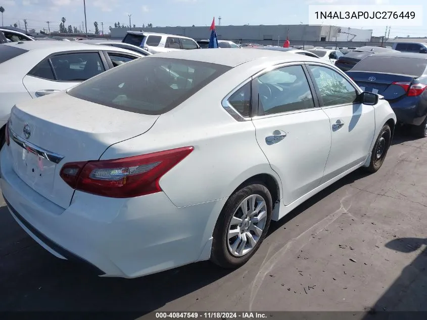 2018 Nissan Altima 2.5 S VIN: 1N4AL3AP0JC276449 Lot: 40847549