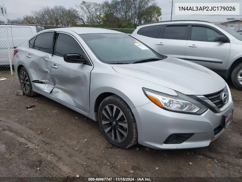 1N4AL3AP2JC179026 2018 Nissan Altima 2.5 Sv