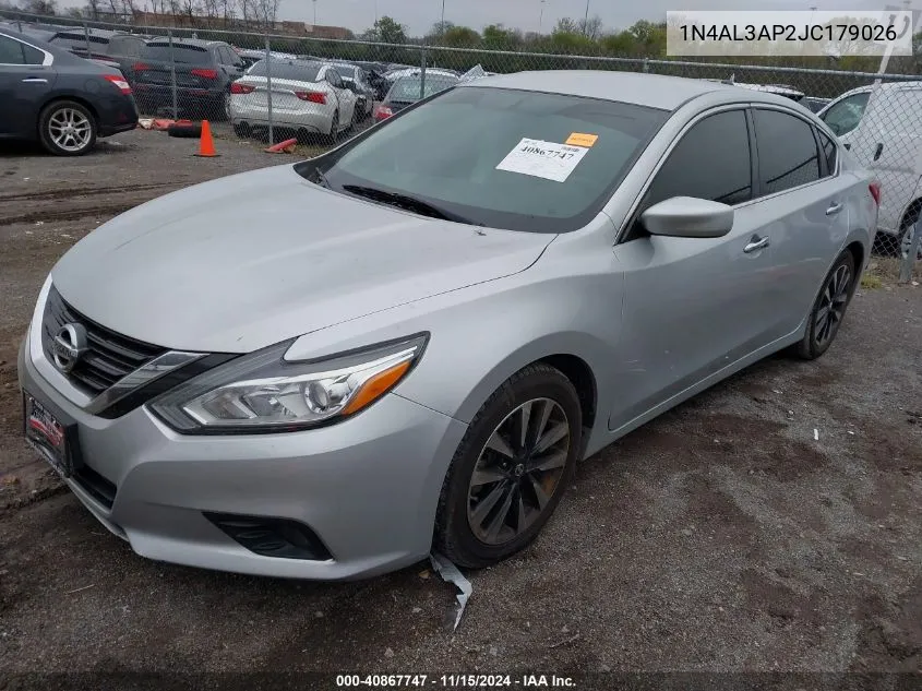 1N4AL3AP2JC179026 2018 Nissan Altima 2.5 Sv