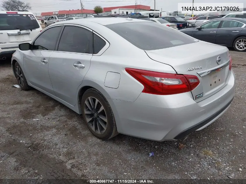 1N4AL3AP2JC179026 2018 Nissan Altima 2.5 Sv