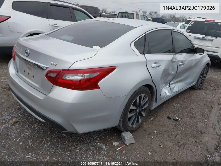 1N4AL3AP2JC179026 2018 Nissan Altima 2.5 Sv