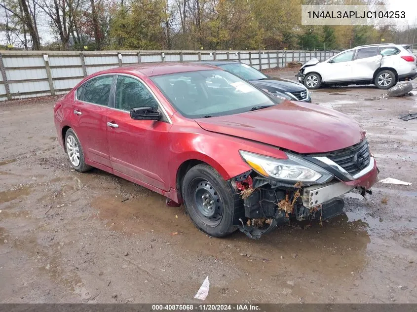 2018 Nissan Altima 2.5 S VIN: 1N4AL3APLJC104253 Lot: 40875068