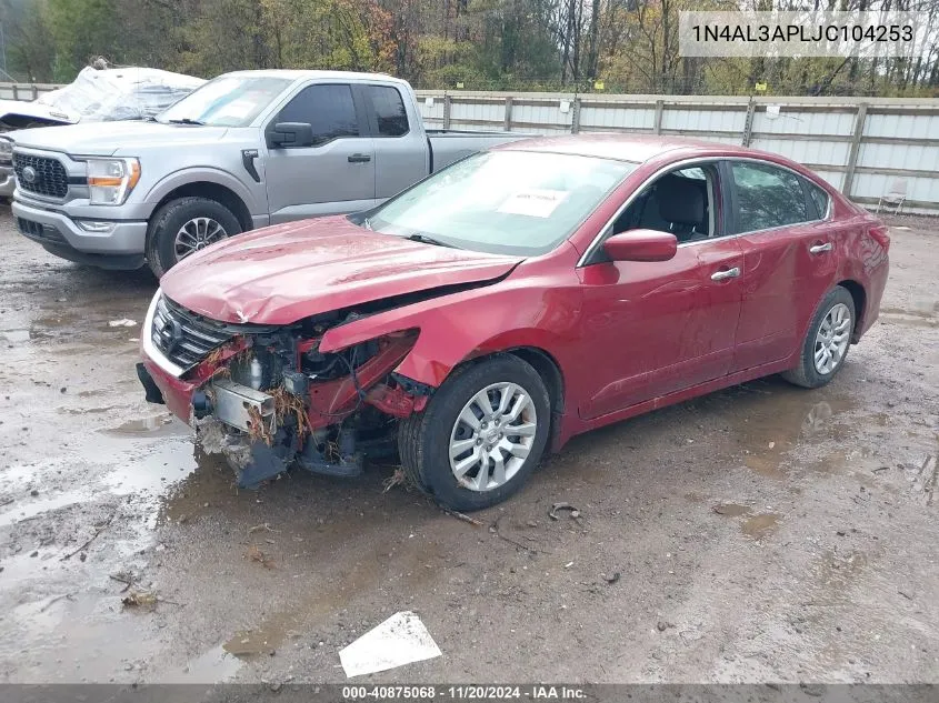 2018 Nissan Altima 2.5 S VIN: 1N4AL3APLJC104253 Lot: 40875068