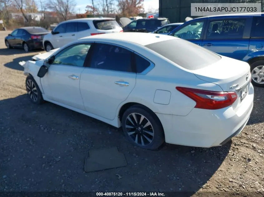 2018 Nissan Altima 2.5 Sv VIN: 1N4AL3AP0JC177033 Lot: 40875120