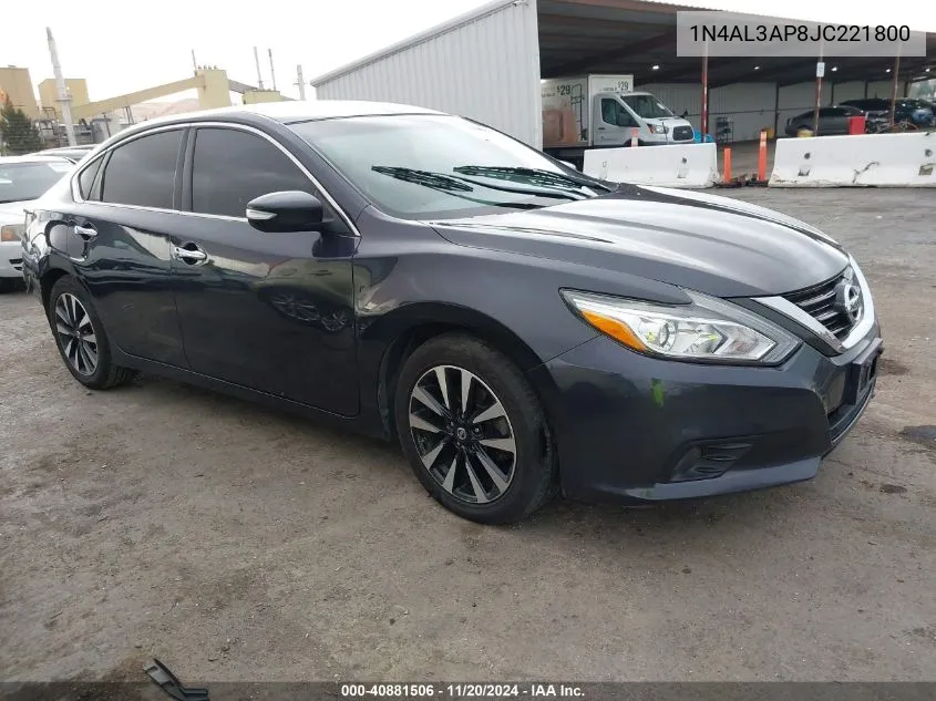 2018 Nissan Altima 2.5 Sl VIN: 1N4AL3AP8JC221800 Lot: 40881506