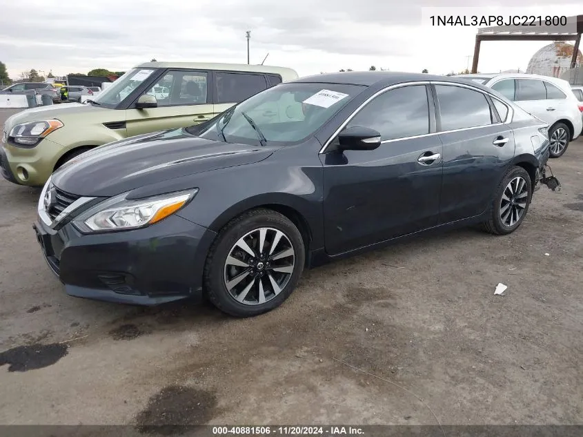 2018 Nissan Altima 2.5 Sl VIN: 1N4AL3AP8JC221800 Lot: 40881506