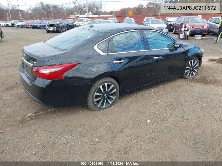 2018 Nissan Altima 2.5 Sv VIN: 1N4AL3AP8JC211672 Lot: 40904164