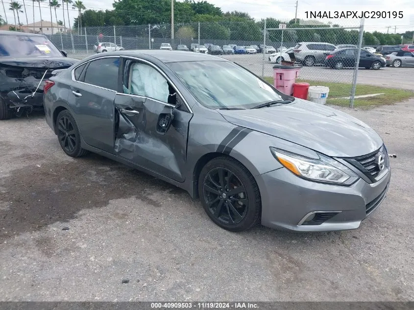 2018 Nissan Altima 2.5 Sr VIN: 1N4AL3APXJC290195 Lot: 40909503