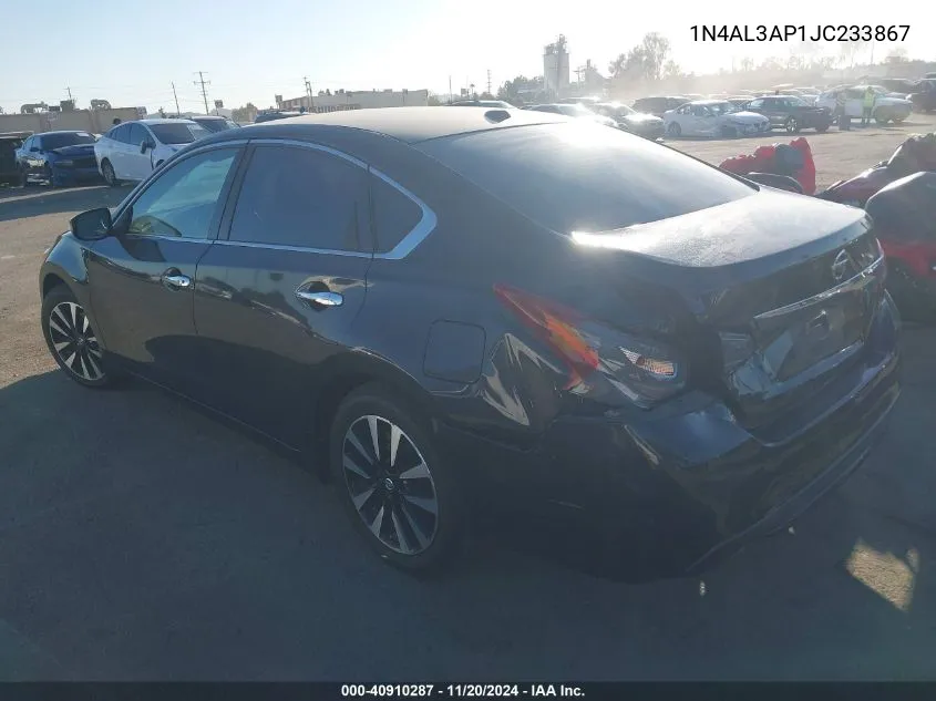 2018 Nissan Altima 2.5 Sv VIN: 1N4AL3AP1JC233867 Lot: 40910287