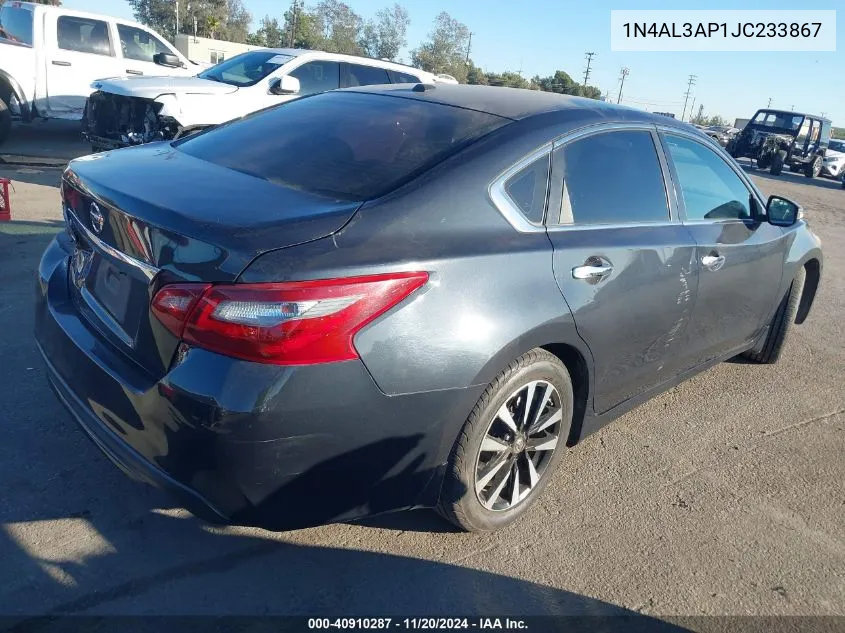 2018 Nissan Altima 2.5 Sv VIN: 1N4AL3AP1JC233867 Lot: 40910287